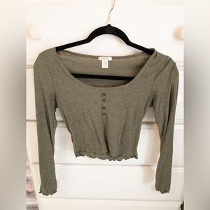 Bozzolo Long Sleeve Crop Top